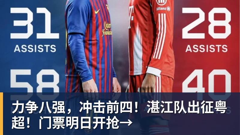 力争八强，冲击前四！湛江队出征粤超！门票明日开抢→
